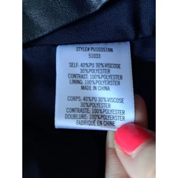 NEW Eva Franco Anthropologie Faux Leather Lace Twofer Dress 12  Blue Halter - Picture 4 of 10